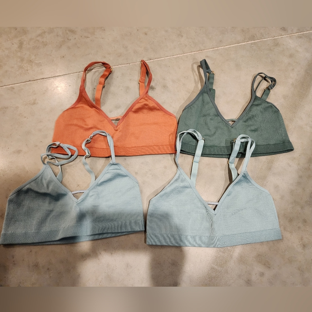 The Skinny-Strap Seamless Bralette Trio